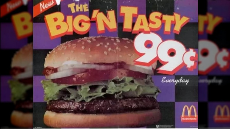 Advertisement introducing the Big N' Tasty for 99 cents