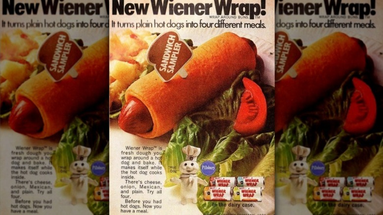 Vintage ad for Pillsbury Wiener Wraps