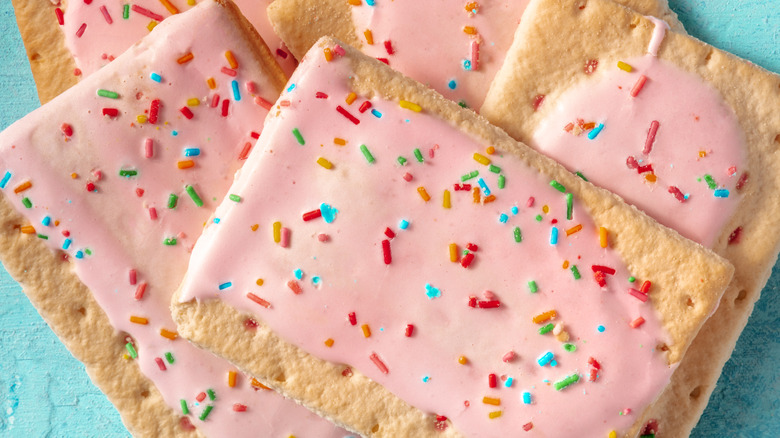 Close-up of frosted Pop-Tarts
