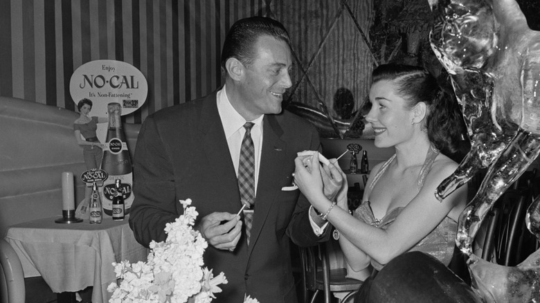 people smiling at No-Cal publicity event in the 1950s
