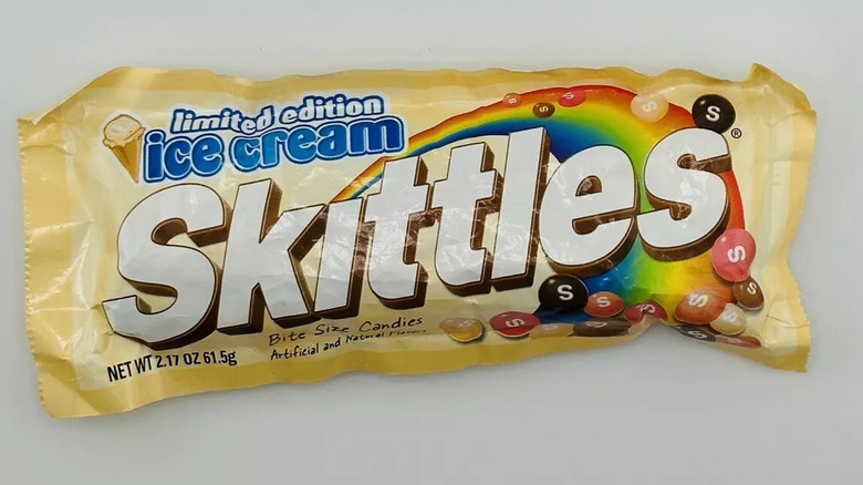 Skittles Ice Cream bag