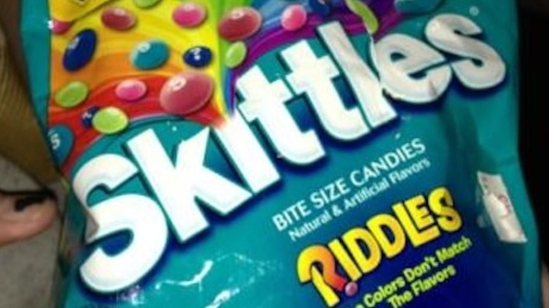 Skittles Riddles package