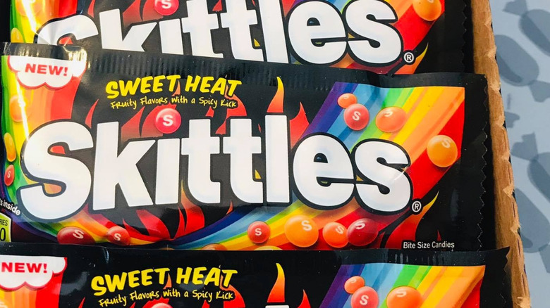 Bags of Sweet Heat Skittles