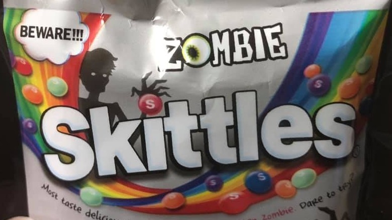 A Zombie Skittles bag
