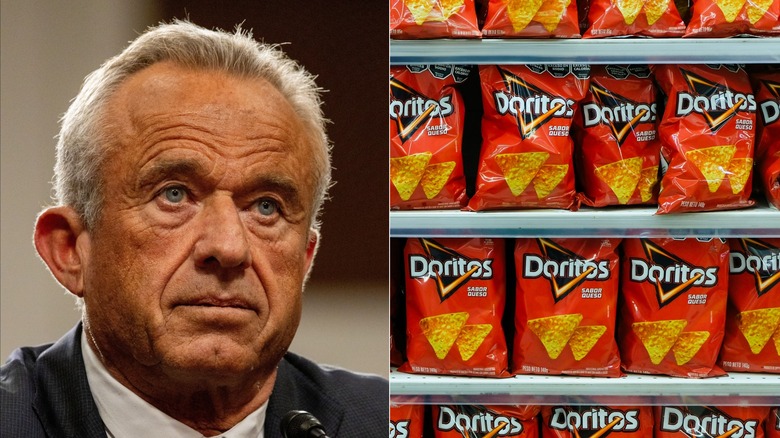 Rows of Doritos side by side with Robert F. Kennedy Jr.