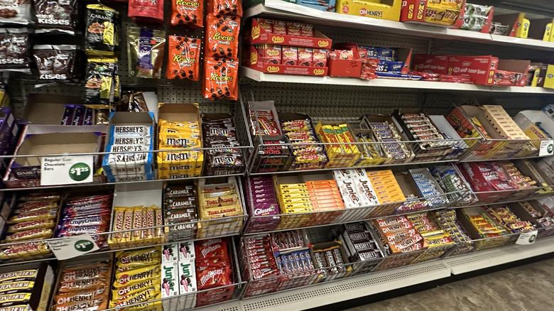 The candy aisle at Dollar Tree