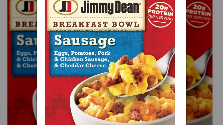 Jimmy Dean breakfast bowl with sausage