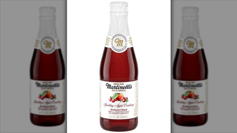 bottle of Martinelli's Sparkling Apple Cranberry