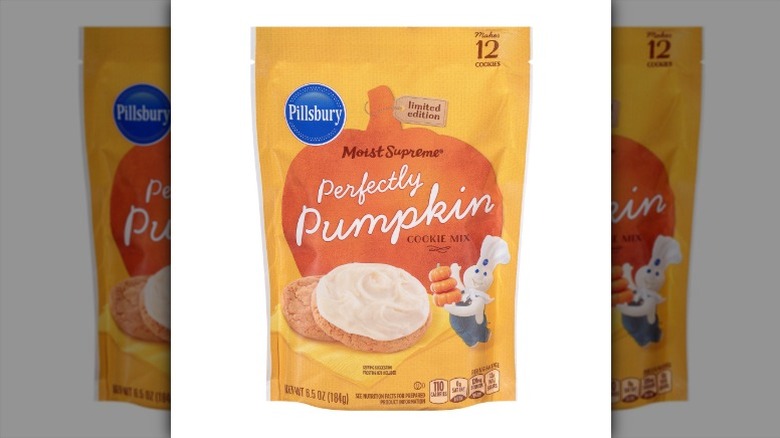 pouch of Pillsbury Perfectly Pumpkin Cookie Mix
