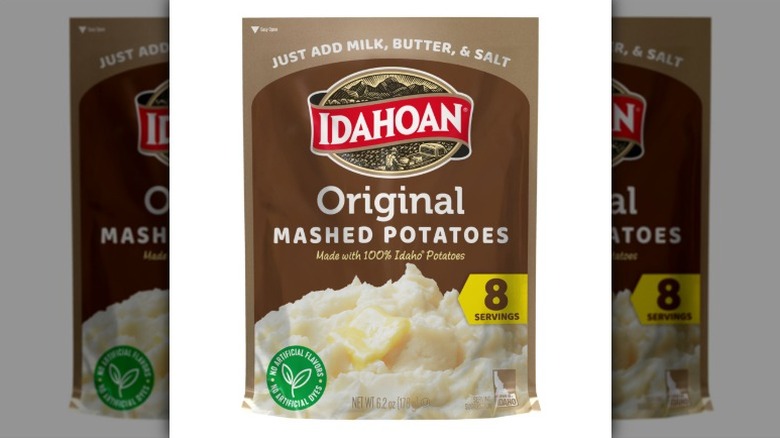 pouch of Idahoan Original Mashed Potatoes