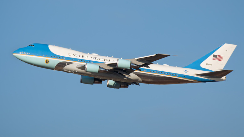 Air Force One in flight