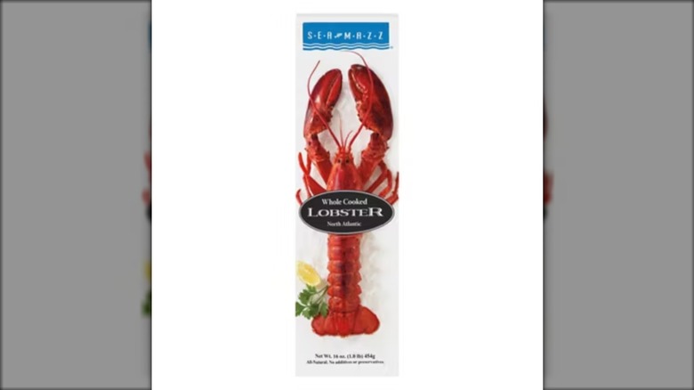 SeaMazz whole cooked lobster from Aldi