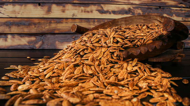 Roasted cantaloupe seeds