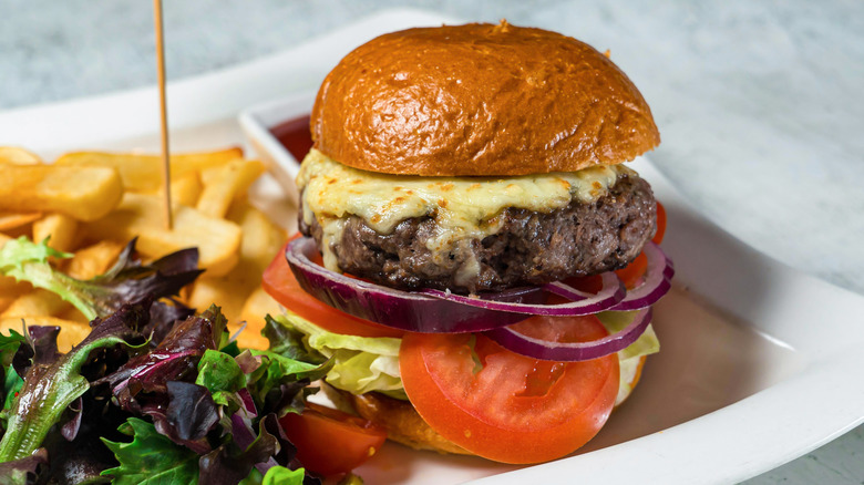 A wagyu burger.