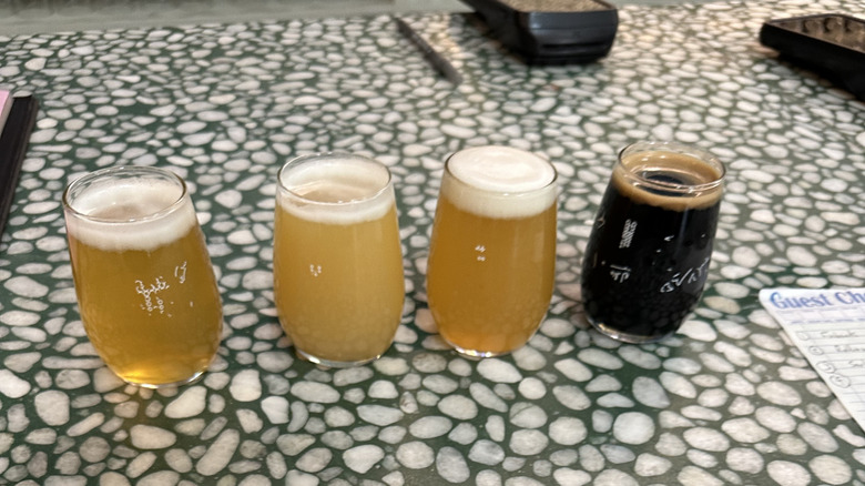 Four beers at Finback
