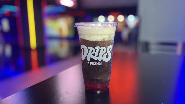 A cup of Pepsi Cherry Boba Burst at a Regal Cinema