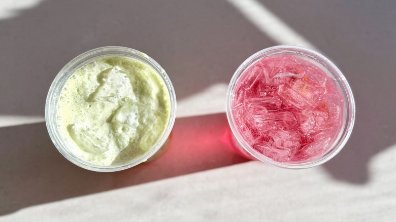 Top down both Wicked drinks