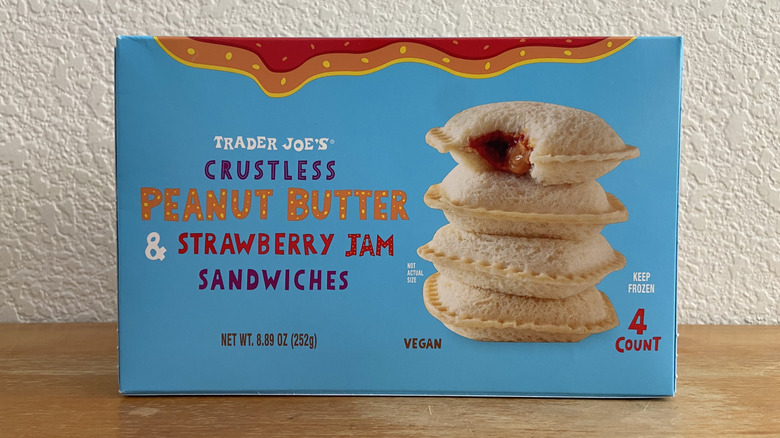 Crustless Sandwiches box on table