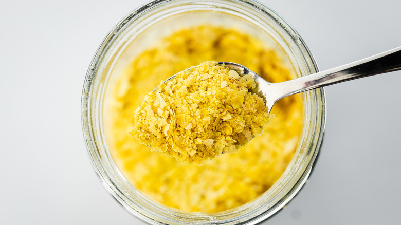 A spoonful of nutritional yeast.