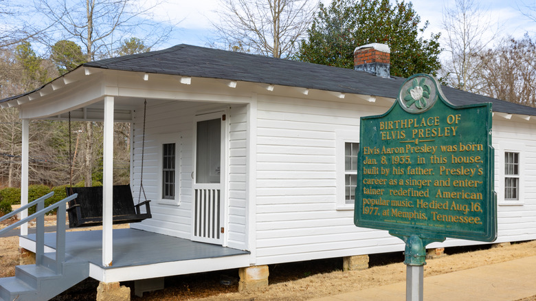 Elvis Presley's birthplace in Tupelo, Mississippi