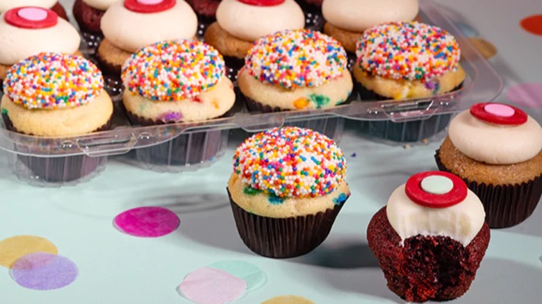 An assortment of cupcakes from Sprinkles bakery