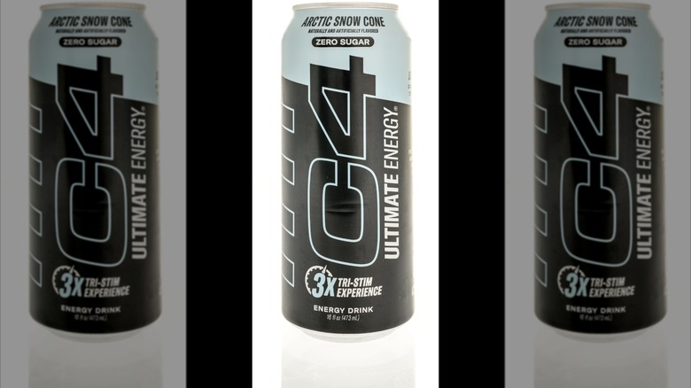 C4 Ultimate Energy can in arctic snow cone flavor