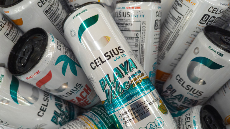 Cans of Celsius
