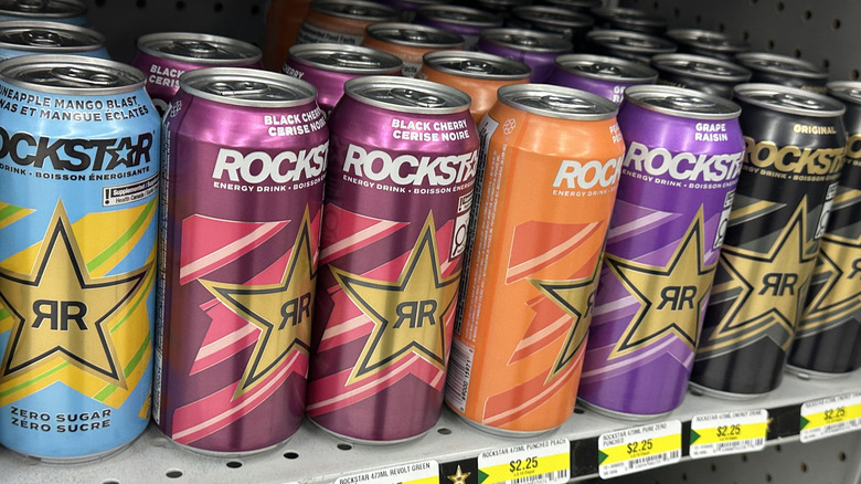 Cans of Rockstar in store