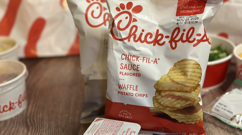 Chick-fil-A Sauce Flavored Waffle Potato Chips unopened bag