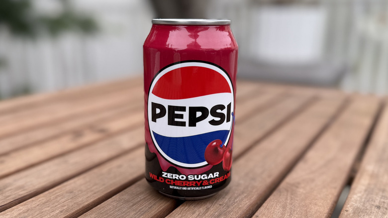 Can of Pepsi Zero Sugar Wild Cherry & Cream