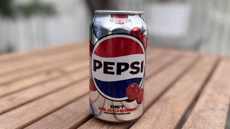 Can of Pepsi Diet Wild Cherry