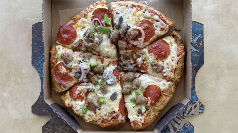 Supreme pizza from Schlotzsky's
