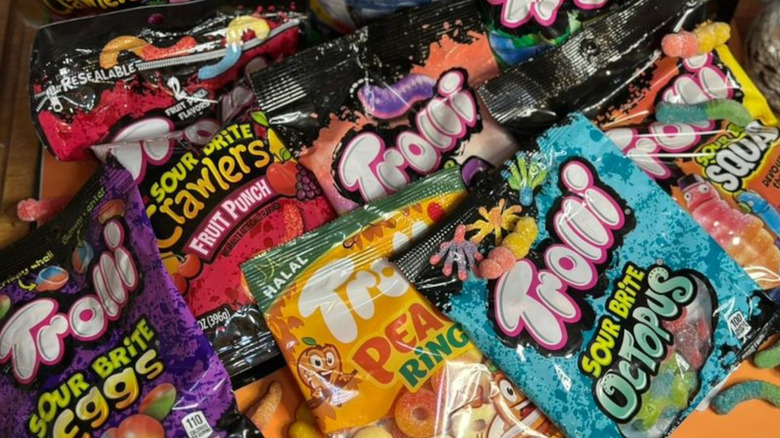 Pile of Trolli products in one shot