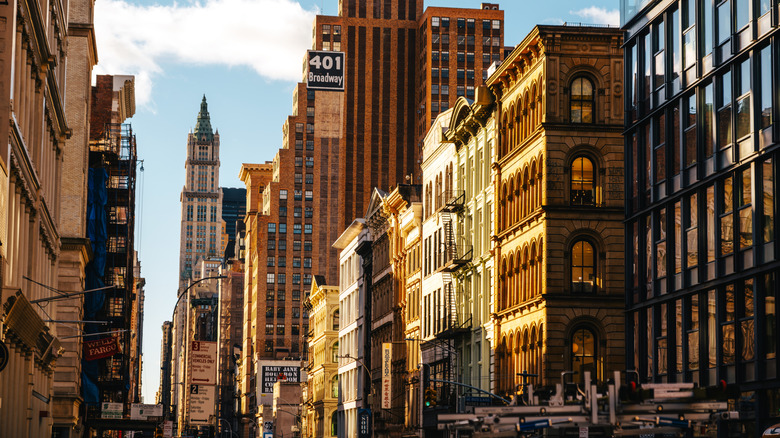 View of SoHo area in NYC