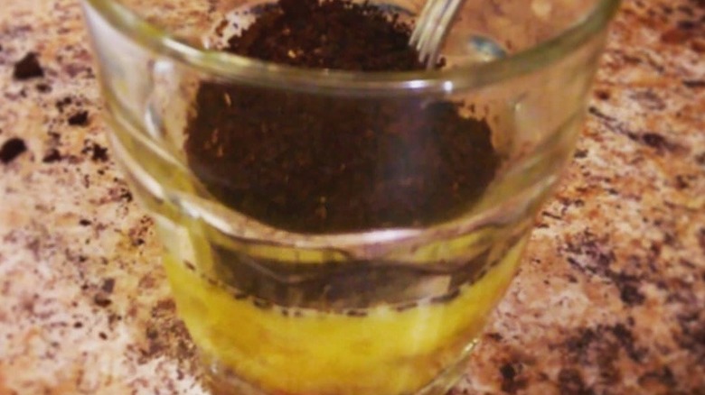 Swedish egg coffee in a glass