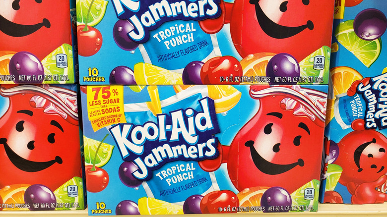 Colorful boxes of kool-aid