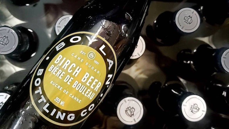 Bottles of Boylan Birch Beer