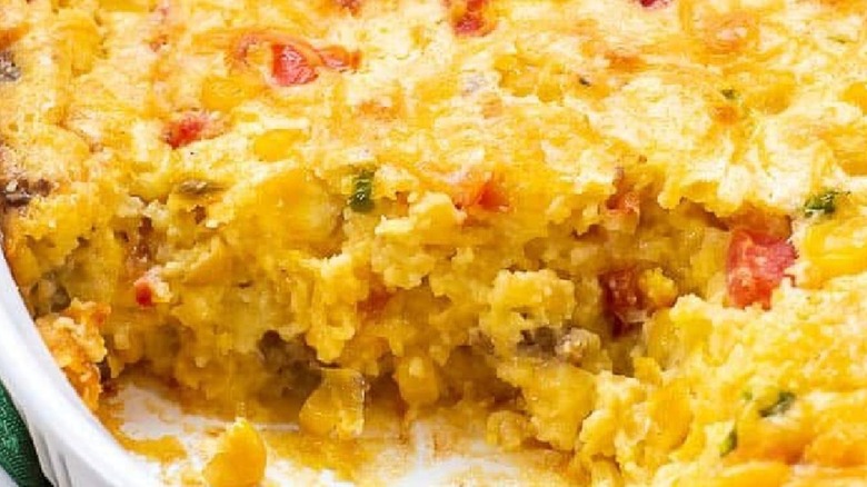 Corn and sausage casserole