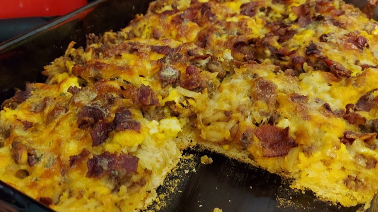 Sausage biscuit casserole