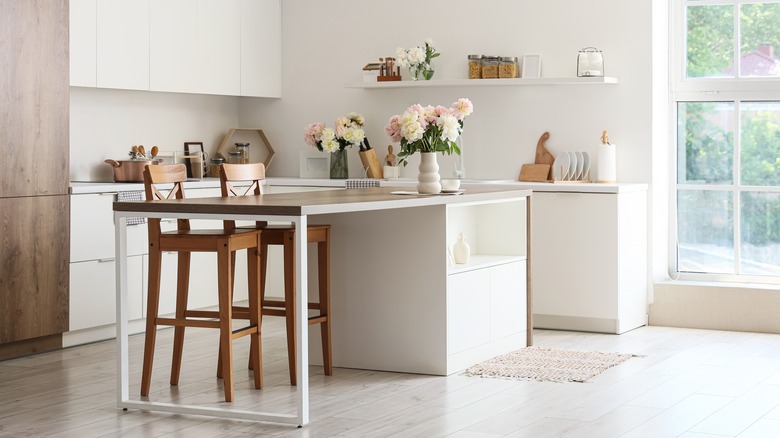 Stylish interior of a well-lit kitchen