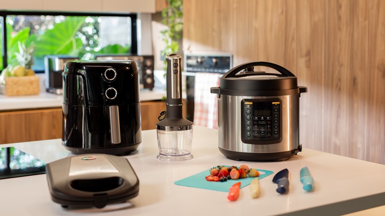 Kitchen appliances on a counter