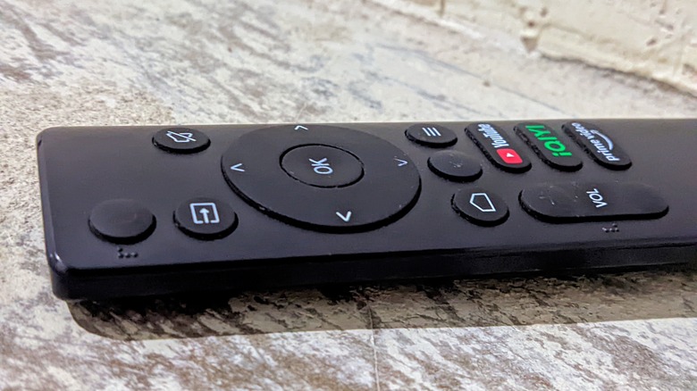 Remote control on a counter