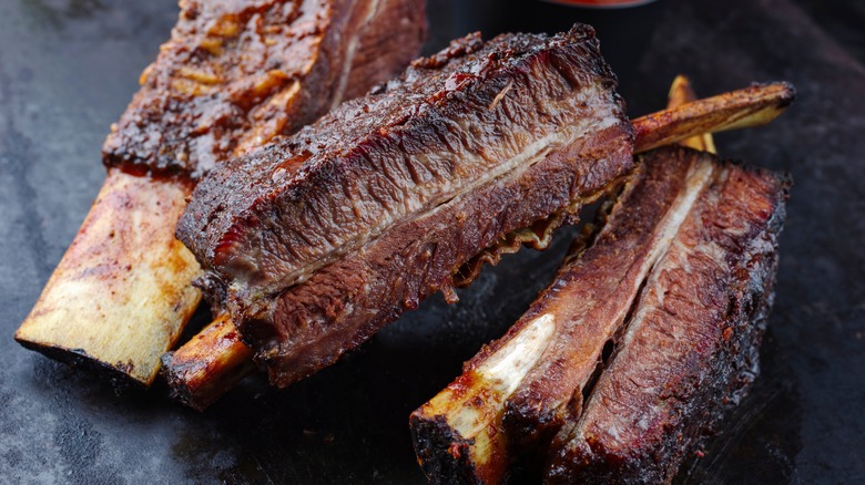 Pile of short ribs