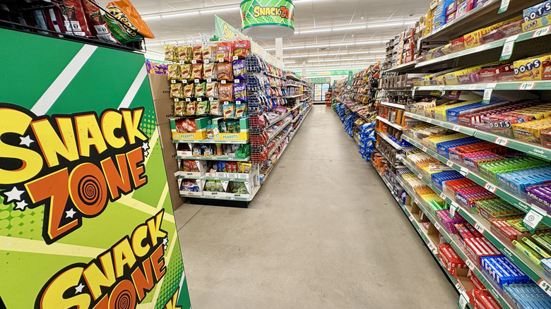 Dollar Tree snack aisle