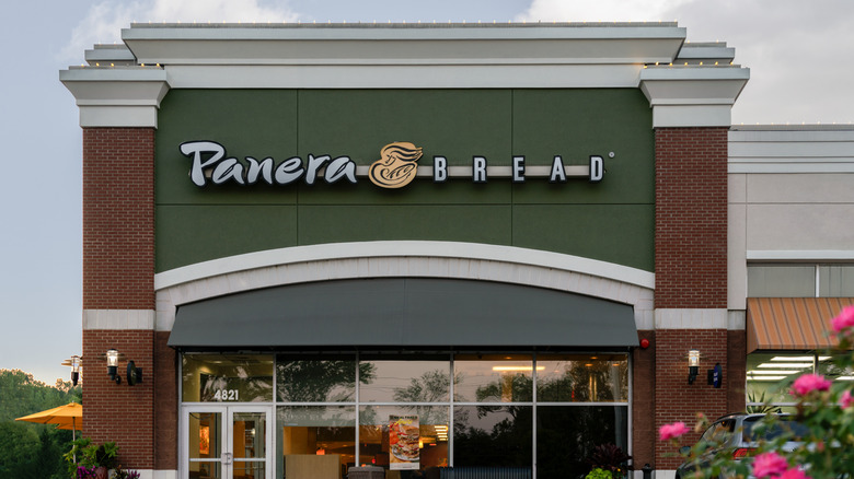Exterior of a Panera Bread restaurant