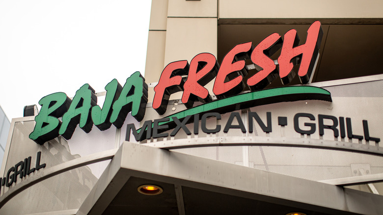 Exterior of a Baja Fresh restaurant