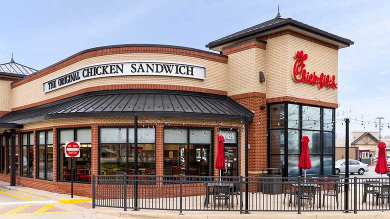 Exterior of a Chick-fil-A