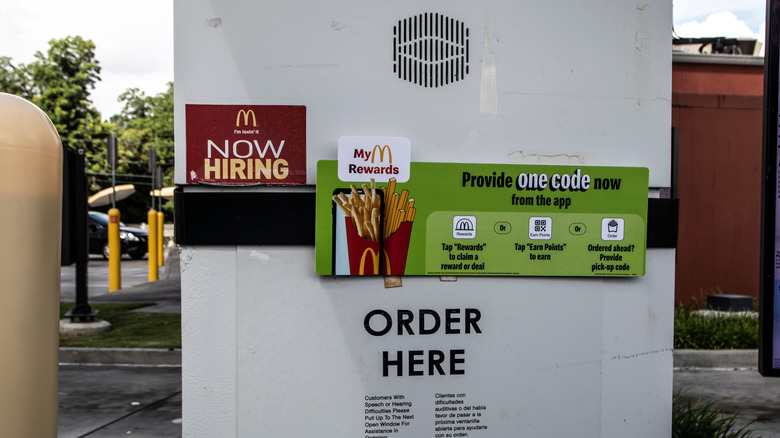 McDonald's drive-thru speaker