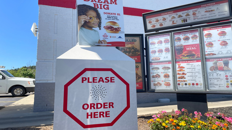 Wendy's drive-thru speaker