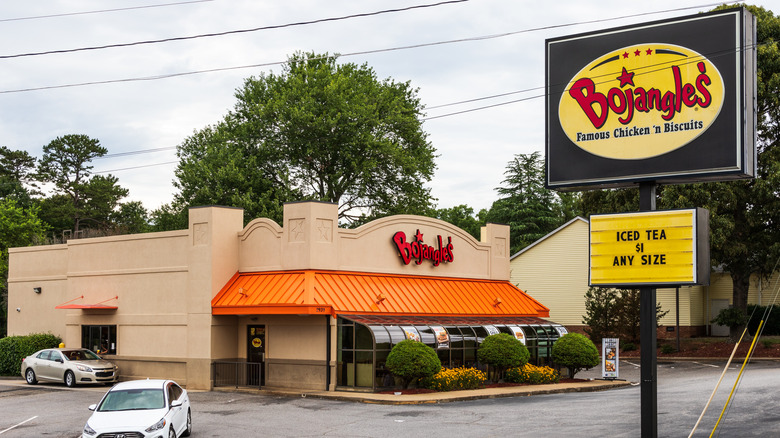 Outside of a Bojangles store 